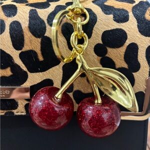 Cherry Charm Keychain- Bag Purse Accessory, Purse candy, Bag Charm-New
